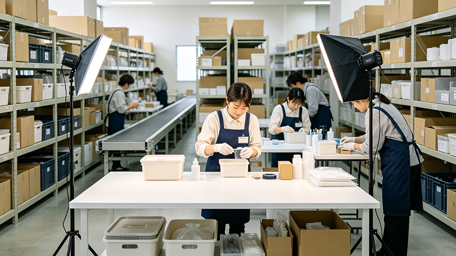 完善中日中转仓储体系，全面升级商品前置养护与标准化拍摄服务